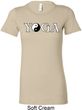 Yin Yang Yoga Text Ladies Longer Length Shirt