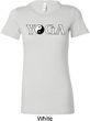 Yin Yang Yoga Text Ladies Longer Length Shirt