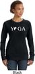 Yin Yang Yoga Text Ladies Sweatshirt