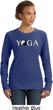 Yin Yang Yoga Text Ladies Sweatshirt