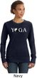 Yin Yang Yoga Text Ladies Sweatshirt