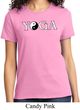 Yin Yang Yoga Text Ladies T-shirt