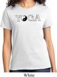 Yin Yang Yoga Text Ladies T-shirt