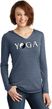 Yin Yang Yoga Text Ladies Tri Hoodie