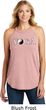 Yin Yang Yoga Text Ladies Tri Rocker Tank Top