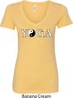 Yin Yang Yoga Text Ladies V-Neck
