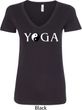 Yin Yang Yoga Text Ladies V-Neck