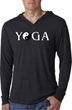 Yin Yang Yoga Text Lightweight Hoodie