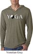 Yin Yang Yoga Text Lightweight Hoodie