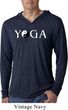 Yin Yang Yoga Text Lightweight Hoodie