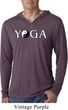 Yin Yang Yoga Text Lightweight Hoodie