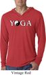 Yin Yang Yoga Text Lightweight Hoodie