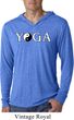Yin Yang Yoga Text Lightweight Hoodie