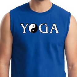 Yin Yang Yoga Text Muscle Shirt Yin Yang Yoga Text Muscle Shirt