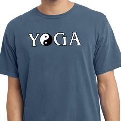 Yin Yang Yoga Text Pigment Dyed T-shirt Yin Yang Yoga Text Pigment Dyed T-shirt