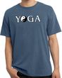 Yin Yang Yoga Text Pigment Dyed T-shirt