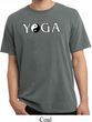 Yin Yang Yoga Text Pigment Dyed T-shirt