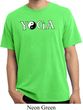 Yin Yang Yoga Text Pigment Dyed T-shirt