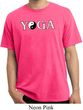 Yin Yang Yoga Text Pigment Dyed T-shirt