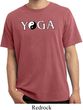 Yin Yang Yoga Text Pigment Dyed T-shirt