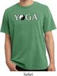 Yin Yang Yoga Text Pigment Dyed T-shirt