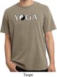 Yin Yang Yoga Text Pigment Dyed T-shirt