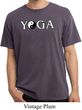Yin Yang Yoga Text Pigment Dyed T-shirt