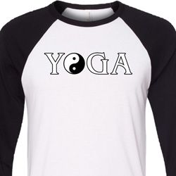 Yin Yang Yoga Text Raglan Shirt Yin Yang Yoga Text Raglan Shirt