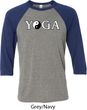 Yin Yang Yoga Text Raglan Shirt