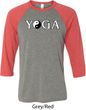 Yin Yang Yoga Text Raglan Shirt