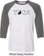 Yin Yang Yoga Text Raglan Shirt