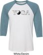Yin Yang Yoga Text Raglan Shirt