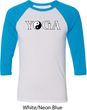 Yin Yang Yoga Text Raglan Shirt