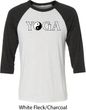 Yin Yang Yoga Text Raglan Shirt