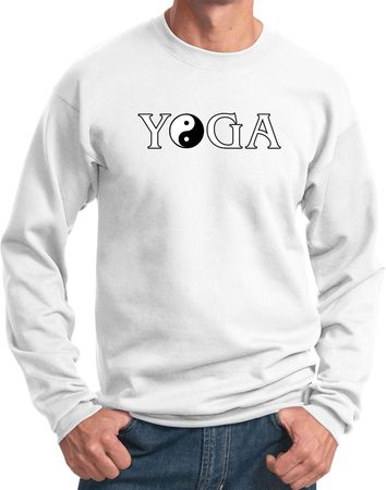 Yin Yang Yoga Text Sweatshirt
