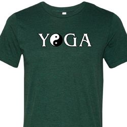 Yin Yang Yoga Text Tri Blend Tee Yin Yang Yoga Text Tri Blend Tee