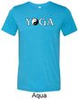Yin Yang Yoga Text Tri Blend Tee