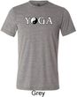 Yin Yang Yoga Text Tri Blend Tee