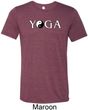 Yin Yang Yoga Text Tri Blend Tee
