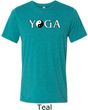 Yin Yang Yoga Text Tri Blend Tee