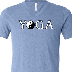 Yin Yang Yoga Text Tri Blend V-neck Yin Yang Yoga Text Tri Blend V-neck