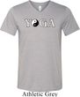 Yin Yang Yoga Text Tri Blend V-neck