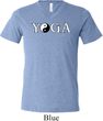 Yin Yang Yoga Text Tri Blend V-neck