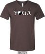 Yin Yang Yoga Text Tri Blend V-neck