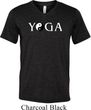 Yin Yang Yoga Text Tri Blend V-neck