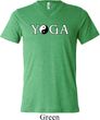 Yin Yang Yoga Text Tri Blend V-neck