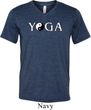 Yin Yang Yoga Text Tri Blend V-neck