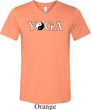 Yin Yang Yoga Text Tri Blend V-neck