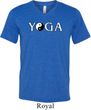Yin Yang Yoga Text Tri Blend V-neck