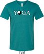Yin Yang Yoga Text Tri Blend V-neck